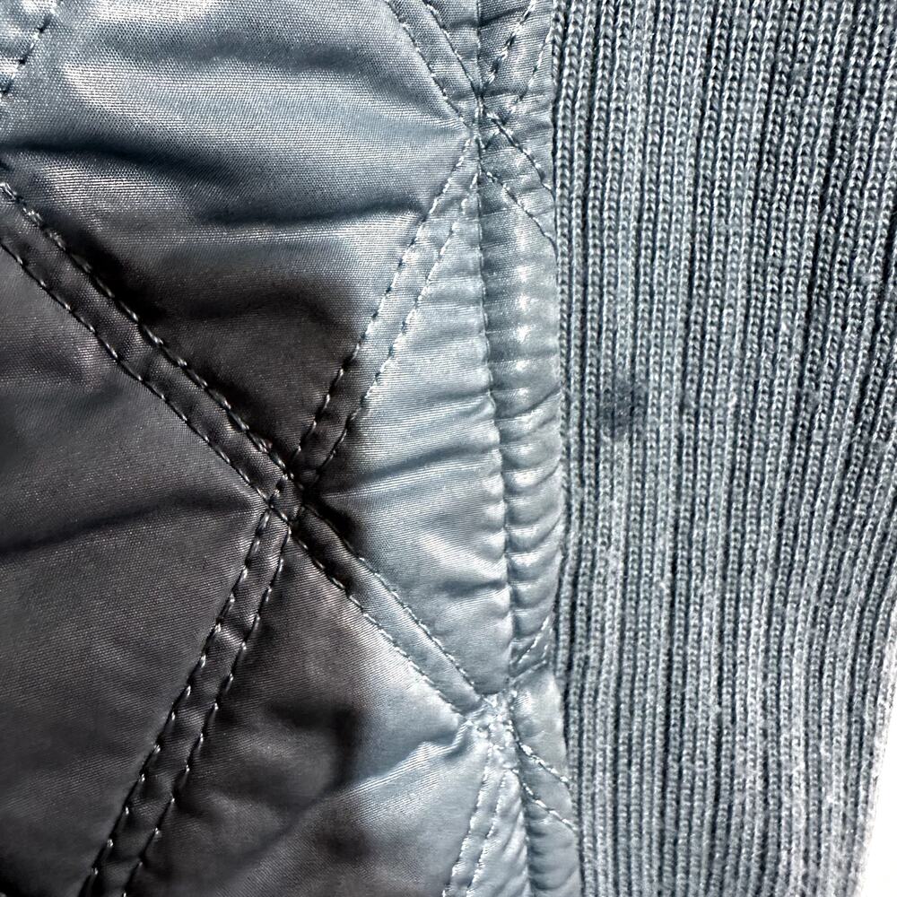 prAna Diva Puffer Vest Sherpa Lined Full Zip Diamond Quilted Ribbed Blue XS - Picture 5 of 7